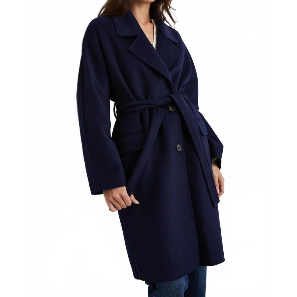 NEW RAILS marta coat in navy